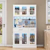 Credenza da cucina Merax con LED e presa di corrente, Anteprima dell’immagine prodotto 3
