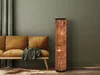 Kleine Stehlampe 120cm Rattan Lampenschirm, Lichtsäule Produktbild-Vorschau 7