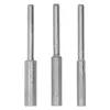 Three metal grinding bits with textured heads and smooth shafts are arranged vertically in a row against a white background. Produktbild-Vorschau