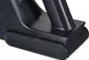 A close-up view of the base of a black vacuum cleaner, showing a small compartment with a latch. Podgląd zdjęcia produktu
