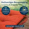 BURI 4x Hochlehner Auflage 117x49x6 cm - wetterfeste Produktbild-Vorschau 7