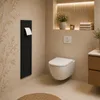 WC Unterputzschrank Schwarz Matt Push Open für Papier und Produktbild-Vorschau 7