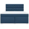 Eleganten-Stil Boxspringbett mit Matratze Blau 180x200 cm Produktbild-Vorschau 7