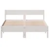 The Living Store Massivholzbett ohne Matratze Weiß 120x200 Produktbild-Vorschau 5