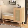 Garderobenbank mit Schuhschrank - Rattan-Optik - Produktbild-Vorschau 11