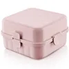2er Set Lunchbox blau und rosa mit 4 Fächer Kinder Produktbild-Vorschau 5