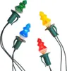 A set of four Christmas lights shaped like trees in different colors. Podgląd zdjęcia produktu