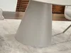 Kulatý jídelní stůl 120 cm DONIS - šedý mramor / šedý Náhled obrázku produktu 6
