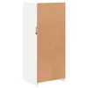 The back of a white sideboard with a brown backing panel. Anteprima dell’immagine prodotto