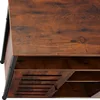 Příborník Warrington 100x37x82cm - Průmyslové dřevo tmavé, Náhled obrázku produktu 4