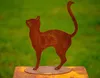Edelrost Gartenfigur Katze - Rost Gartendeko Katzen Metall Produktbild-Vorschau 2