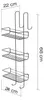 Gedy CHROM LINE Wandplank, Rechthoekig, 240x680x220mm, Productafbeelding-voorbeeld 2