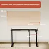 AREBOS elektrisch in hoogte verstelbaar bureauonderstel Wit Productafbeelding-voorbeeld 8