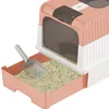 Katzentoilette mit ausziehbarer Schale Doppeltürige Produktbild-Vorschau 4