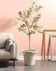 BELIANI Blumentopf Hellbeige Polyresin ⌀ 43 cm Rund Produktbild-Vorschau 2