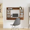 vidaXL Mesa de pared, madera reciclada, 105 x 48 x 75 cm, Vista previa de la imagen del producto 2