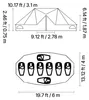 VEVOR, tente tipi pour 4 saisons, dimensions 6x4x3,1 m, Voir les images du produit 8