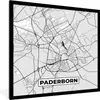 MuchoWow® Gerahmtes Poster Karte - Stadtplan - Deutschland Produktbild-Vorschau 1