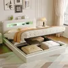 Boxspringbett 140x200cm mit Stauraum, Polsterbett mit Produktbild-Vorschau 2
