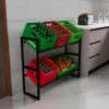A kitchen storage rack with various crates filled with bottles and produce. Náhľad obrázku produktu