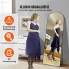 Gewölbter Ganzkörperspiegel 1650 x 558 mm Standspiegel mit Produktbild-Vorschau 3