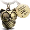 FABACH Eule Schlüsselanhänger Owly mit Gravur - Süßer Produktbild-Vorschau 1