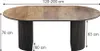 Esstisch Vicco Calero Eiche rustikal/Schwarz 120 x 60 cm Produktbild-Vorschau 2