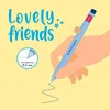 Gélové pero Legami s dekorom zvierat - LOVELY FRIENDS - Náhľad obrázku produktu 8