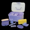Caja de limpieza Kerbl, para niños, color morado Vista previa de la imagen del producto 4