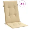 The Living Store Hochlehner-Auflagen 6 Stk. Melange Beige Produktbild-Vorschau 3