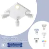 ZMH LED Deckenleuchte Weiß 4 Flammig Deckenlampe GU10 Produktbild-Vorschau 2