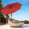 VOUNOT® Sonnenschirm für Balkon, 270 cm, Knickbarer Produktbild-Vorschau 5