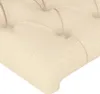 vidaXL Čelo postele krémové 90x7x78/88 cm Látka Náhled obrázku produktu 4