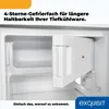 Exquisit Kühlschrank KS16-4-HE-040D weiss | Nutzinhalt: 109 Produktbild-Vorschau 8