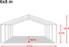 TOOLPORT Partyzelt Festzelt 6x8 m Garten-Pavillon PVC Plane Produktbild-Vorschau 5