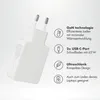 Accezz Ultra Slim GaN Ladegerät - 2x USB-C - 65 W - Weiß Produktbild-Vorschau 3