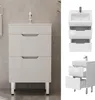 Sada nábytku do koupelny Vicco Clayton Bílá 2dílná, Model Náhled obrázku produktu 2