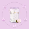 A product shot of ALLDEYNN Collarose powder with surrounding icons and text highlighting its benefits. Produktbild-Vorschau