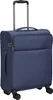A blue trolley suitcase with a telescopic handle and wheels. Anteprima dell’immagine prodotto