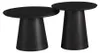 Bronx71 Couchtisch Set Ash rund Ø50 / 62 cm Eiche schwarz Produktbild-Vorschau 12
