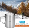 tazza da 750 ml in acciaio inox per esterni - Con manici e Anteprima dell’immagine prodotto 5