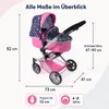 Bayer Chic 2000, passeggino combinato per bambole Mika | 2 Anteprima dell’immagine prodotto 15