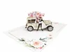 biglietto di matrimonio pop-up 3D per gli sposi con accenti Anteprima dell’immagine prodotto 2