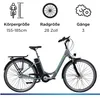 Zündapp Z510 E Bike 28" d bike da 155 cm con cambio a 3 Anteprima dell’immagine prodotto 13