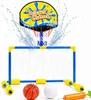 Gioco da piscina 2 in 1 con porta da pallanuoto e canestro Anteprima dell’immagine prodotto 1