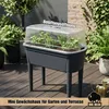 BigDean Hochbeet Frühbeet mit abnehmbaren Beinen und Deckel Produktbild-Vorschau 2