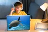MuchoWow® Laptop Aufkleber Sticker Cover Grüne schwimmende Produktbild-Vorschau 3