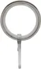 Gardinenring FLACHRINGE (Edelstahl-Optik, 100 Stk.), Set, Produktbild-Vorschau 2