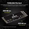 SSD  500GB CORSAIR  M.2  PCI-E   NVMe GEN4 MP600 retail Produktbild-Vorschau 3