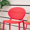 Homestyle4u Gartenstuhl WM rot 4er Set stapelbar wetterfest Produktbild-Vorschau 13